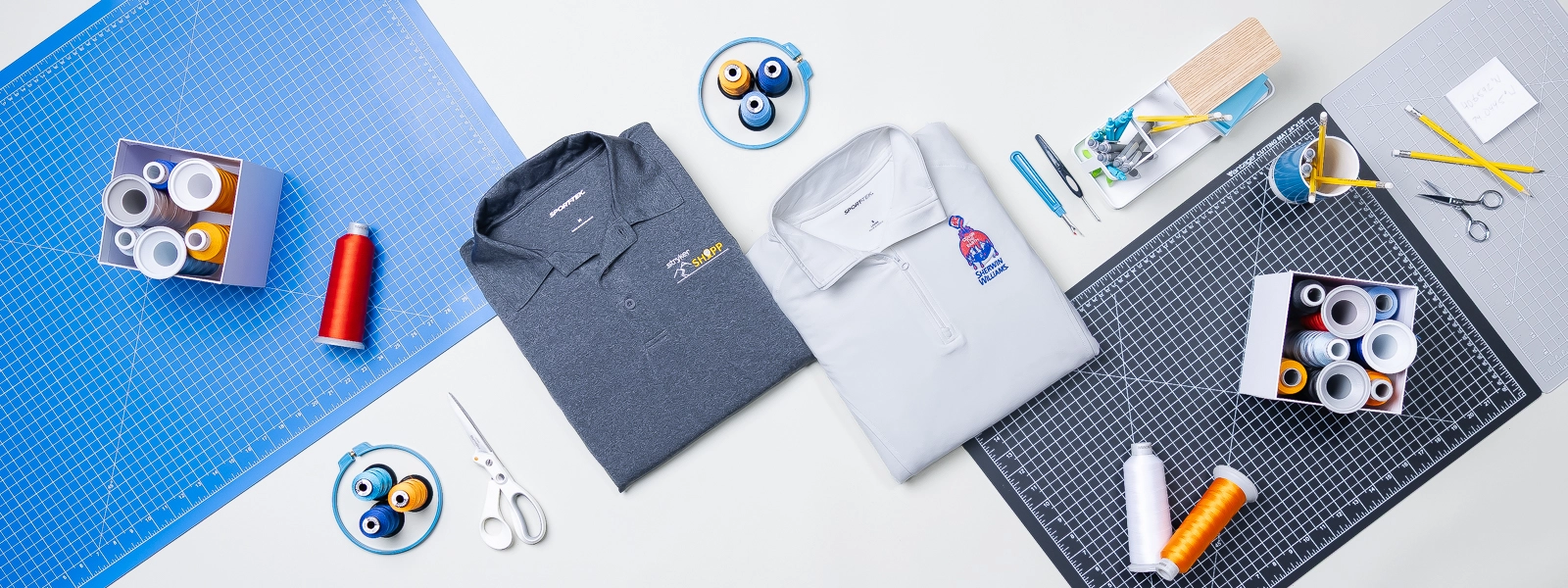 Custom Embroidered Sport-Tek. Custom Polo Shirts. Custom Polos. Custom Quarter Zips.